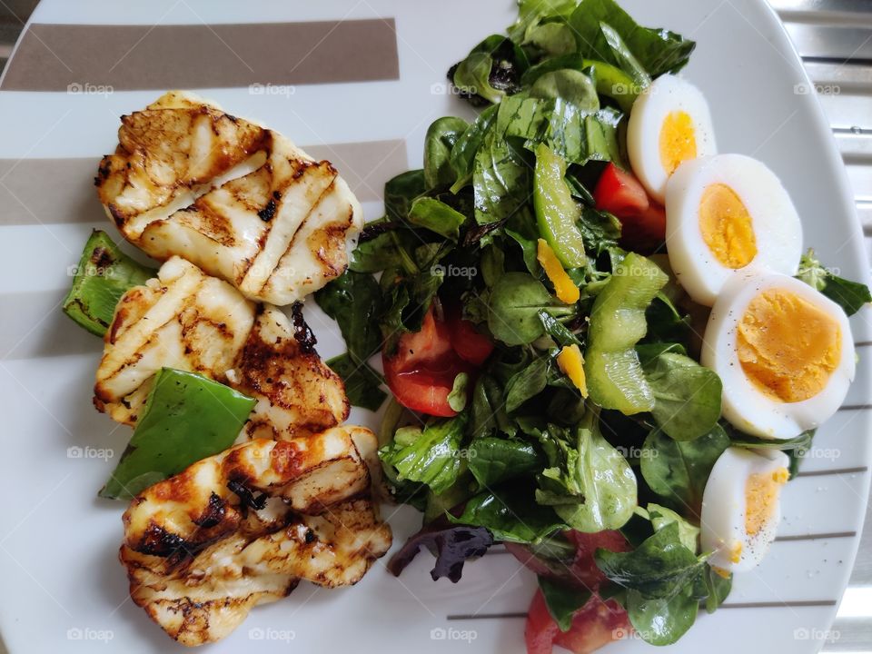 Creaking Haloumi Cheese