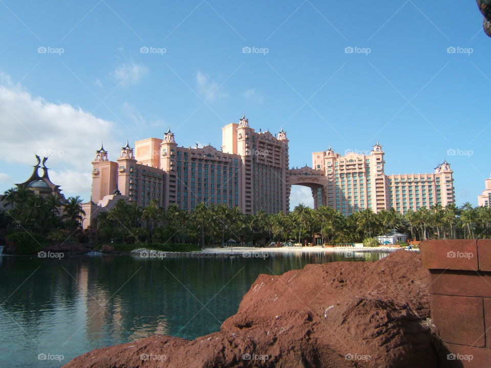 Atlantis Resort on Paradise Island in Bahamas. 