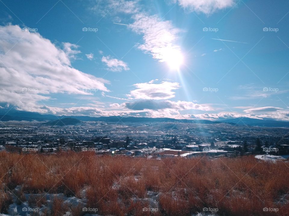 Beautiful Spring Family Photo Shoot Backdrop in the lovely 406. What a view!