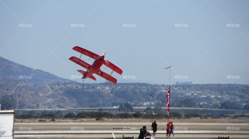 Air show plane