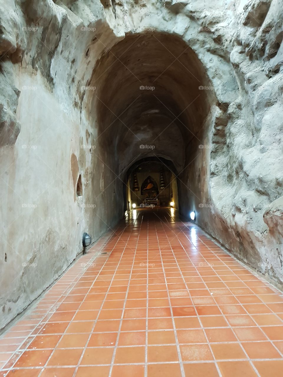 Buddha in tunnel