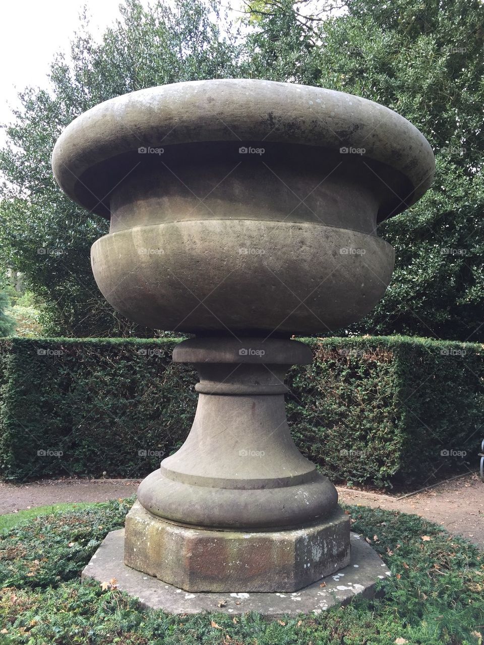 Large stone urn 