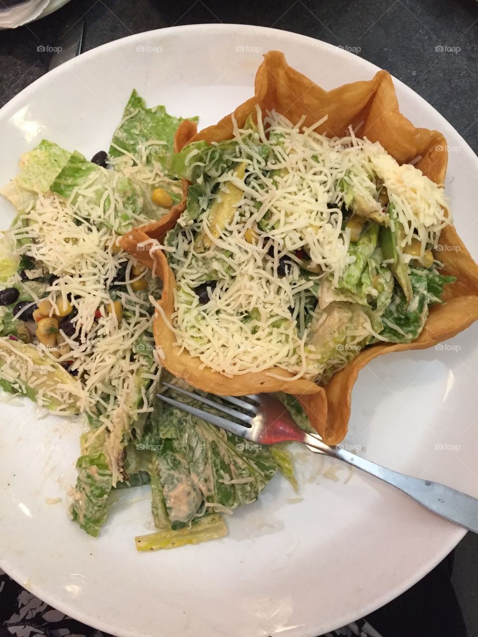 Black Bean Tostado Salad