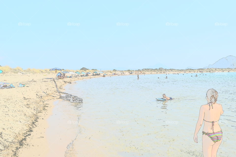 Summer beach. Summer beach