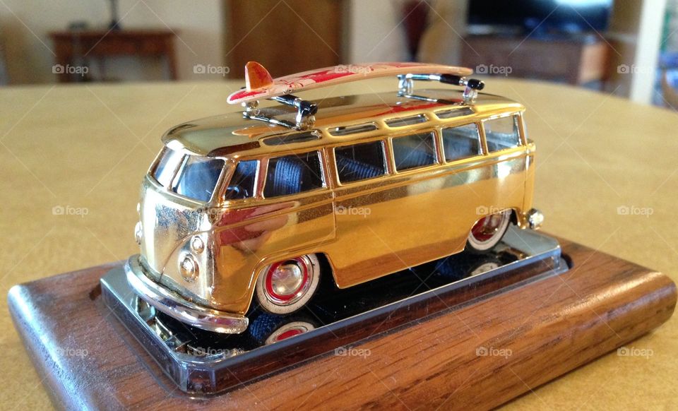 Gold plated VW Microbus