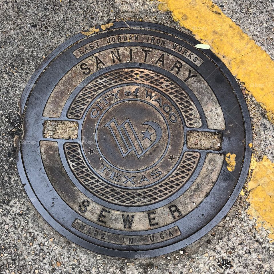 Waco Texas Manhole Cover 
