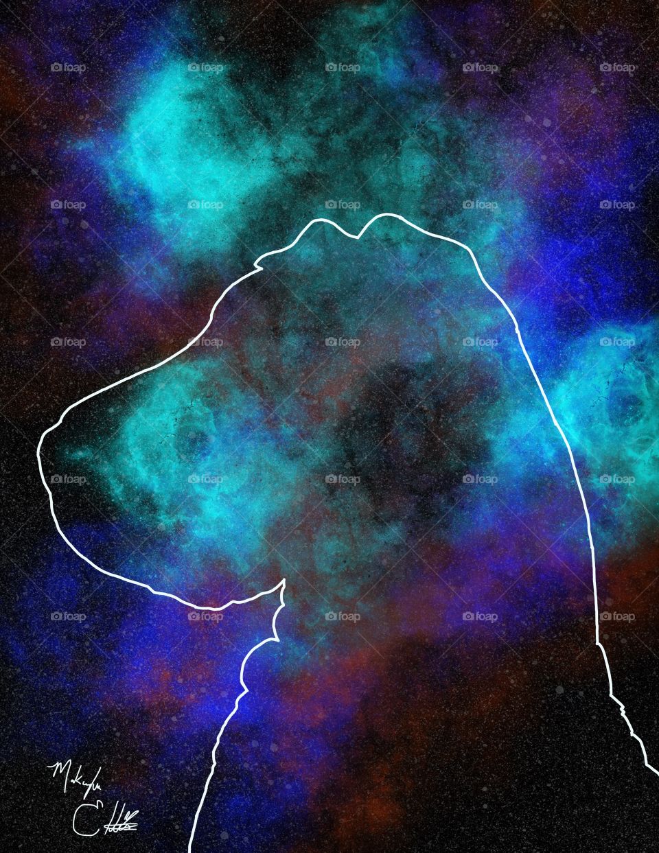 Roofus space trace, digital art