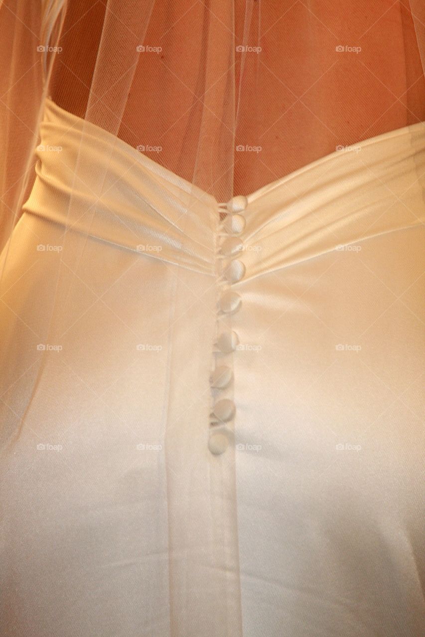 A portrait of the bride to be from behind.