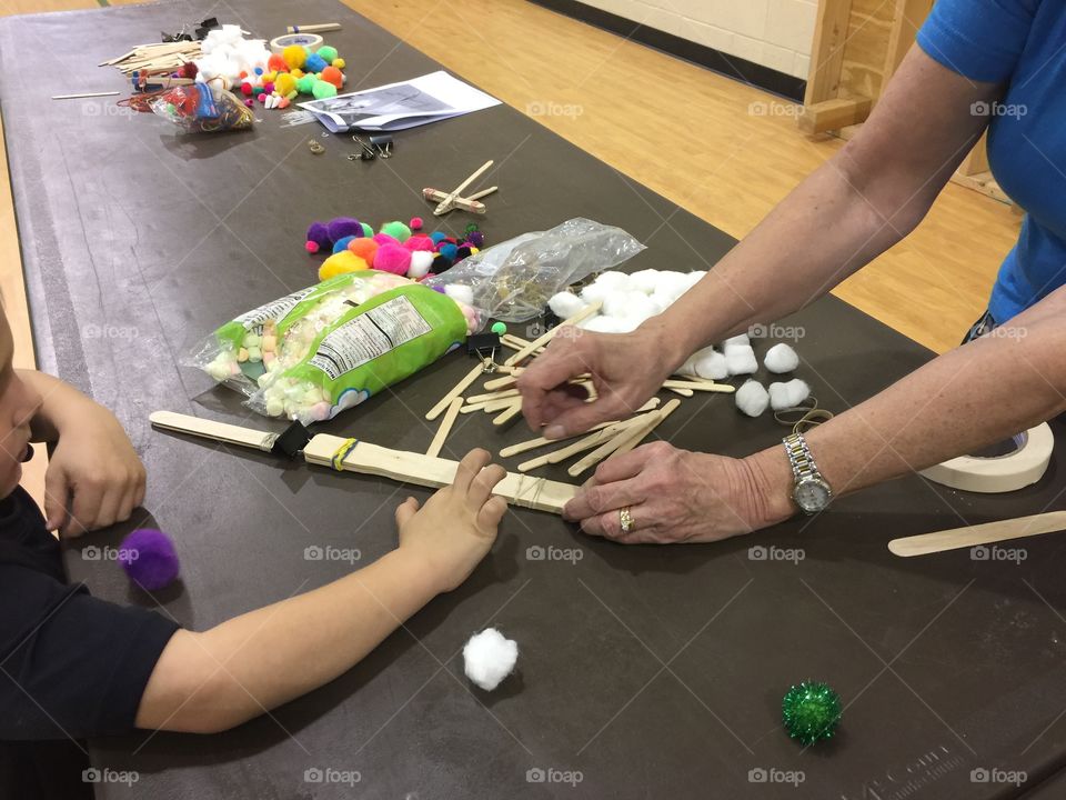 STEM night at school: science, technology, engineering, mathematics 