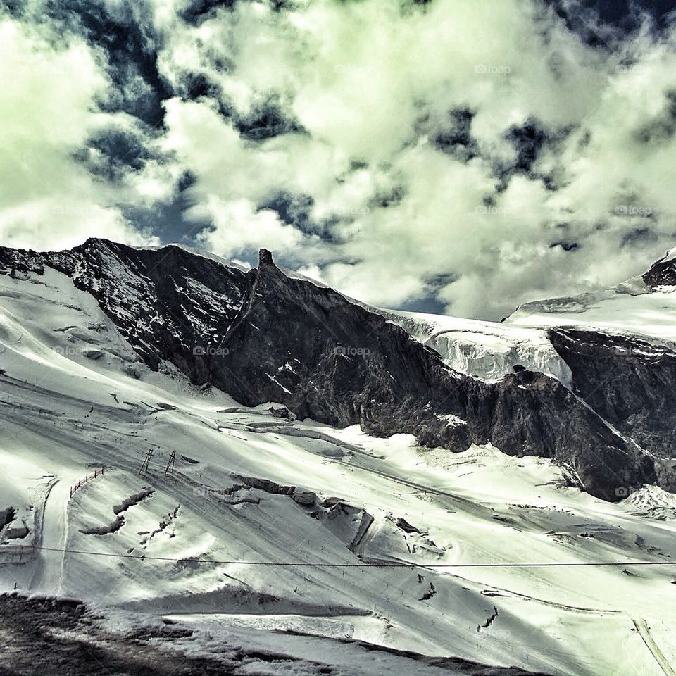 A Swiss mountain view