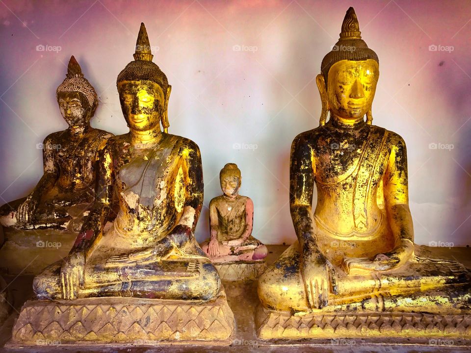 Buddha images in temple