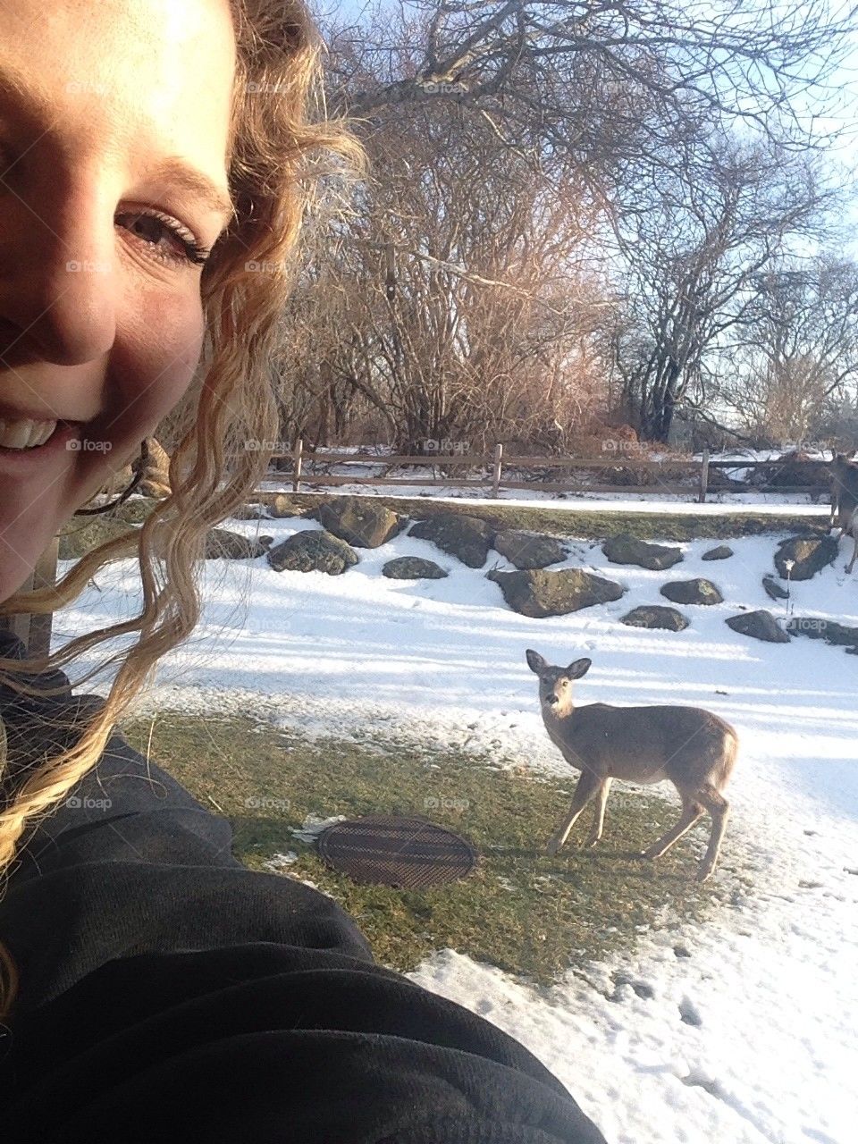 Selfie with a deer
