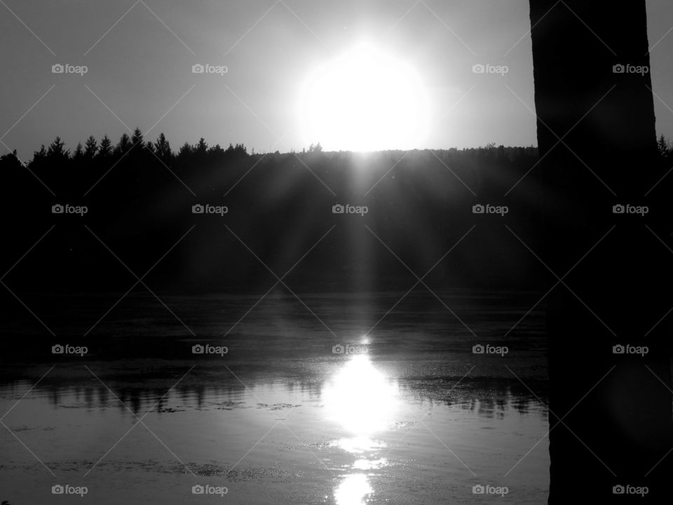 BNW Sunset Reflection at the Lake