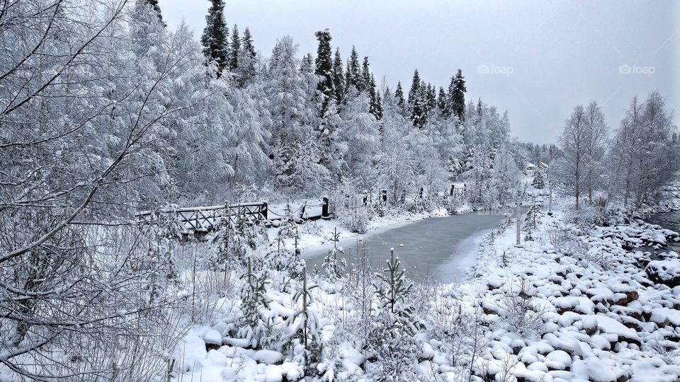 Winter sets over Lapland