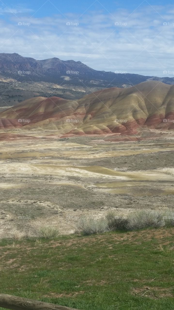 Vacation at the painted hills near john day Oregon