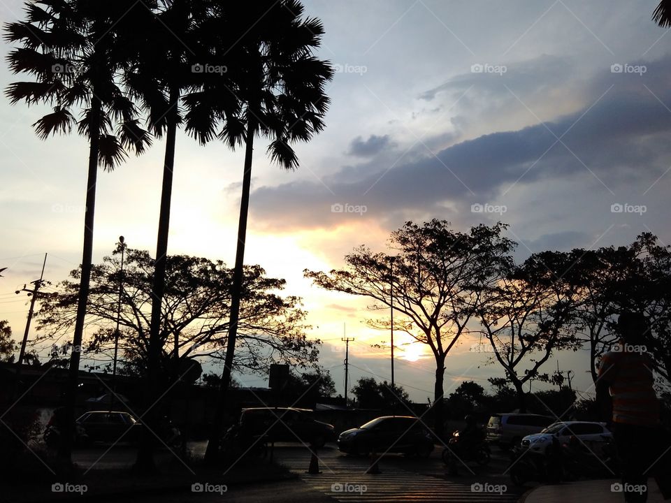 Sunset on sunset road