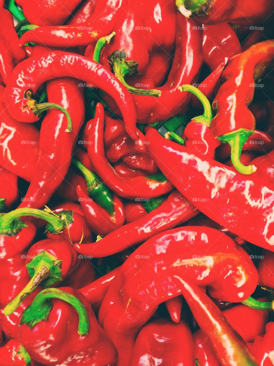 Peppers! . Red and spicy! 