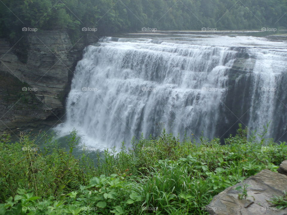 waterfall at Letchworth State Park