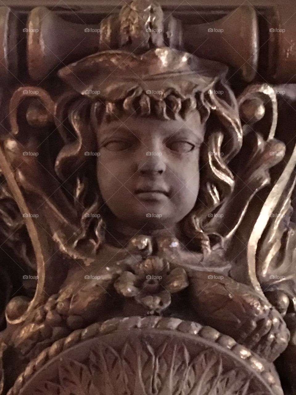 Mascaron in Bishop's Palace, Galveston