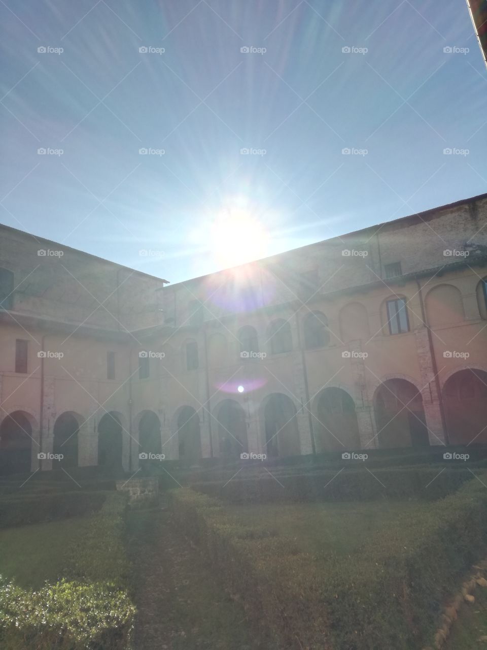 Lights in the cloister