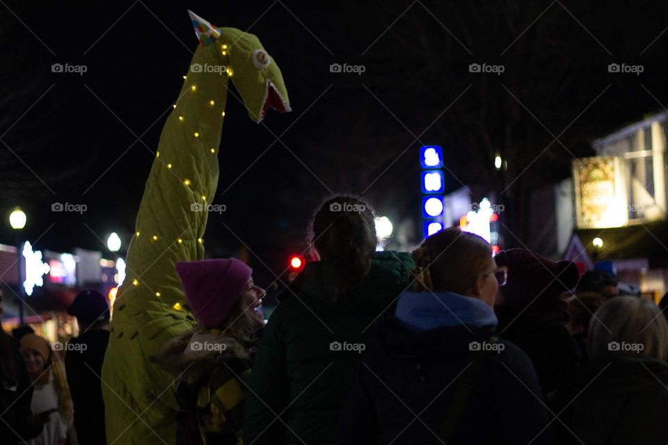Moonlight Market in my small town is an annual pre- Christmas event on or around a full moon. It’s always an event full of twinkling lights, costumes, fun food and activities. The crowd enjoys some music and the fun costumed characters.