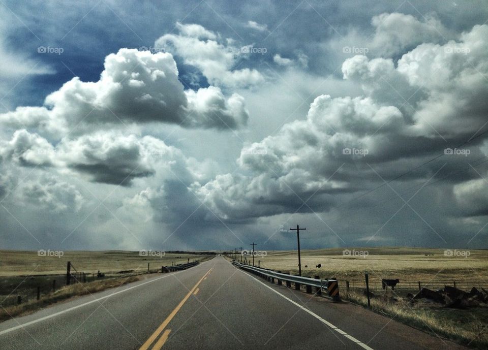 Heading into the storm