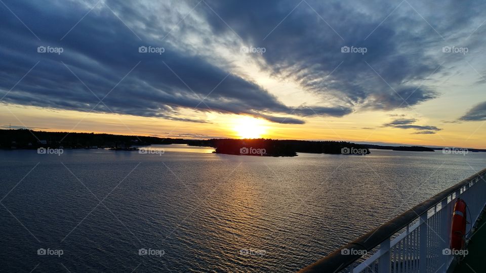 Sunrise over Baltic Sea