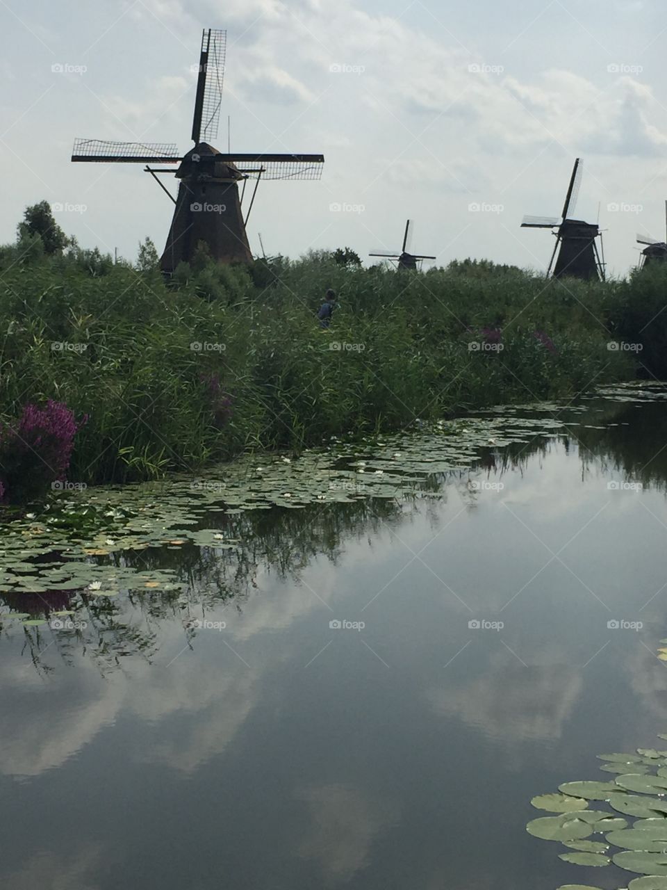 Kinderdijk, Pays-Bas, Hollande, moulin