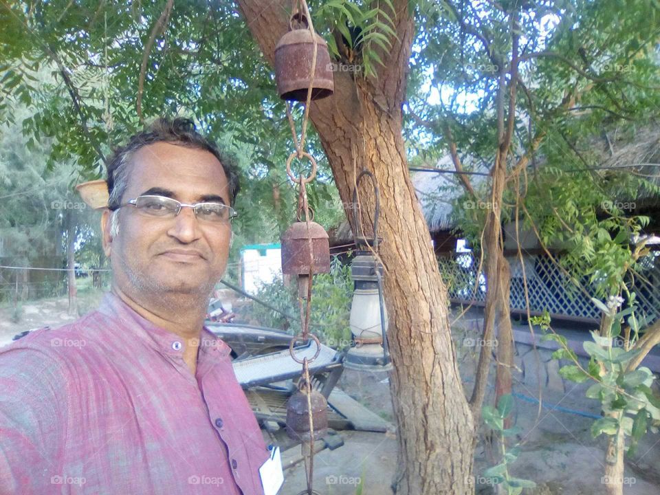 Traditional hanging bell, village life