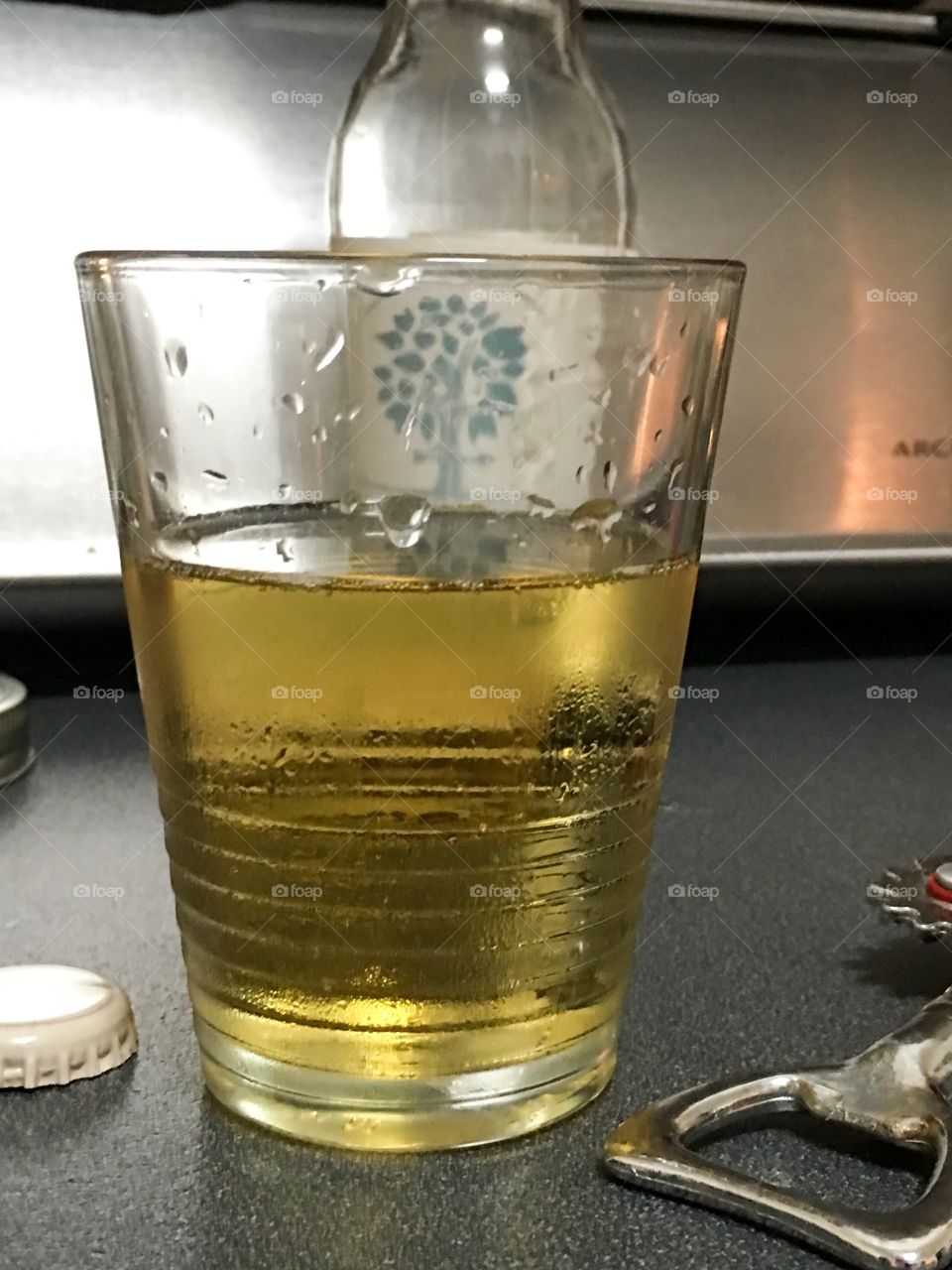 Apple cider in glass