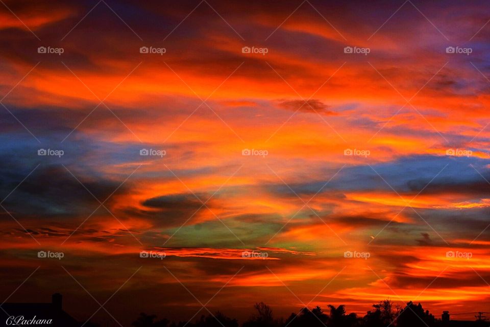 Colorful clouds