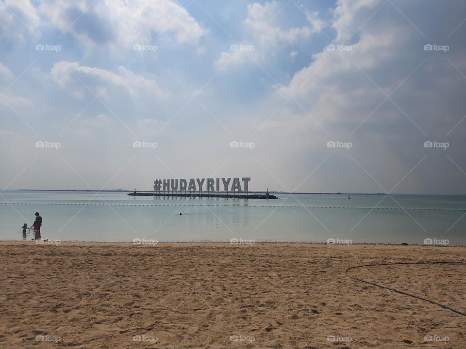 Hudayriyat beach Abu Dhabi