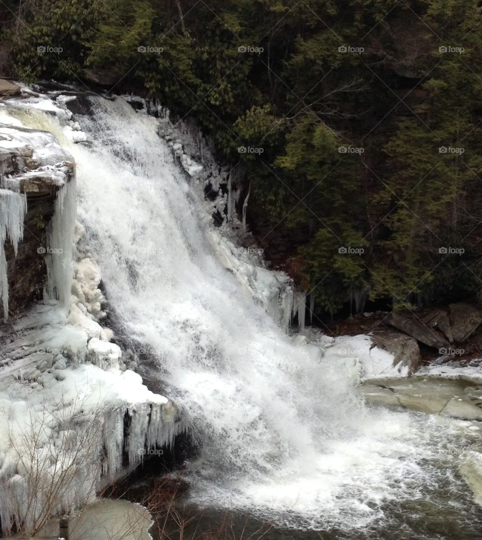 Waterfall closeup