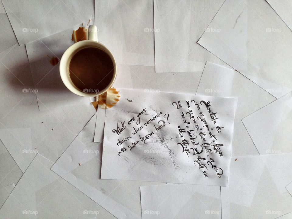Artistic work... . Tasty Coffee + right thoughts = motivation for the whole day! 
