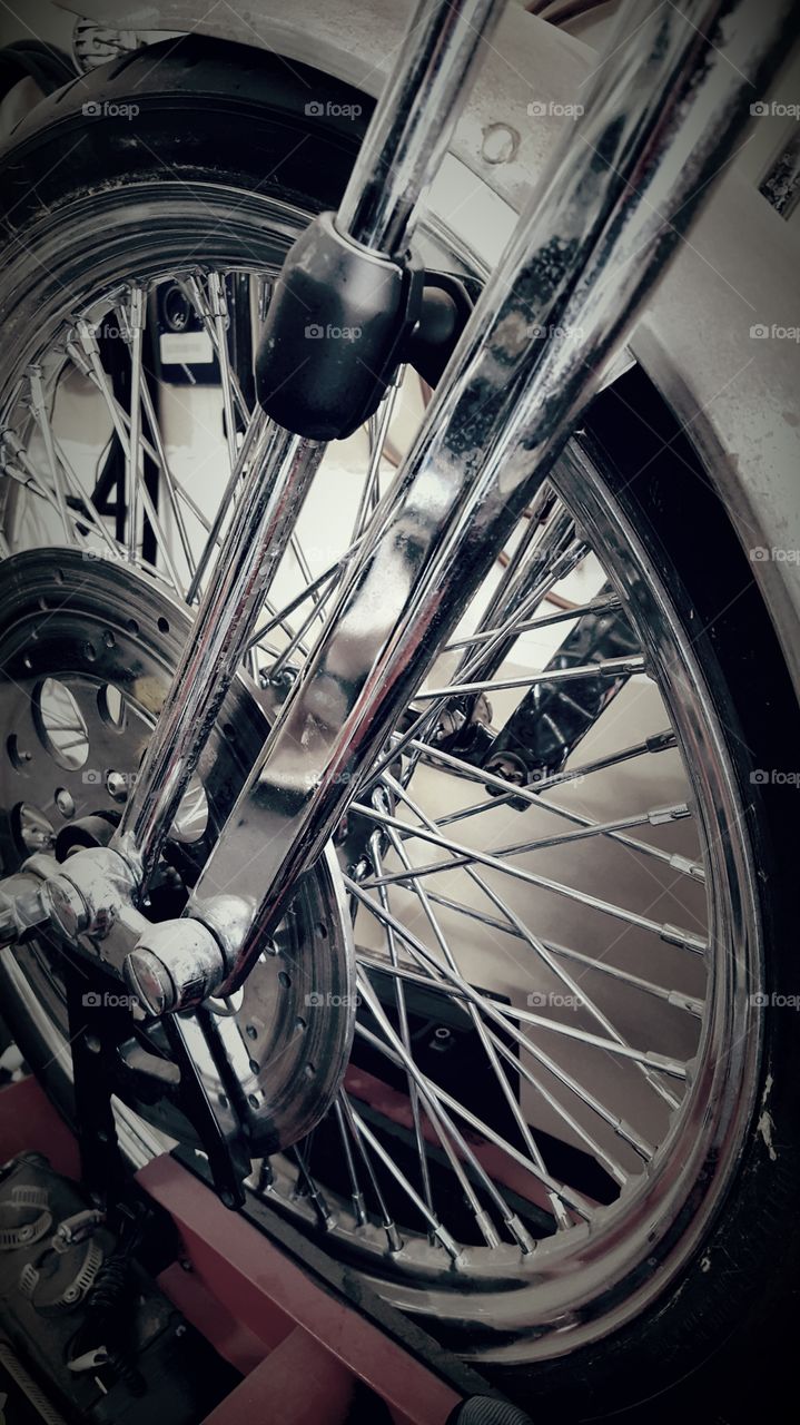 shovelhead motorcycle spoke wheel