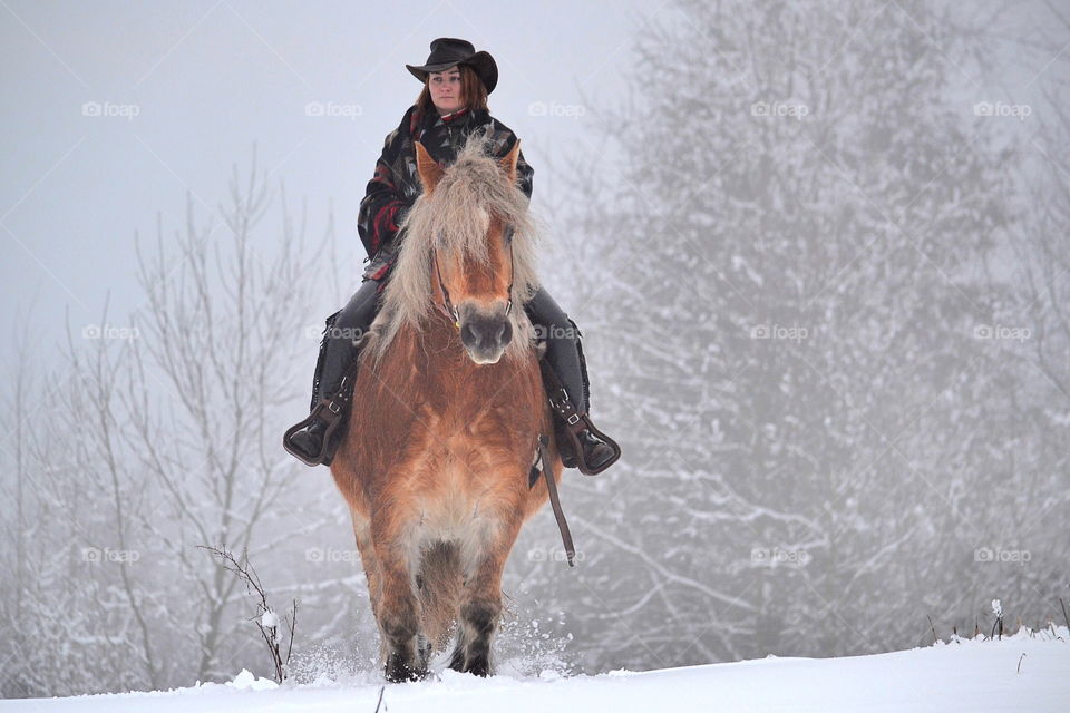 Girl riding