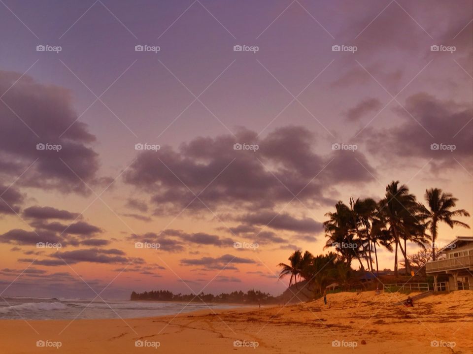 Purple Hawaiian Sunset