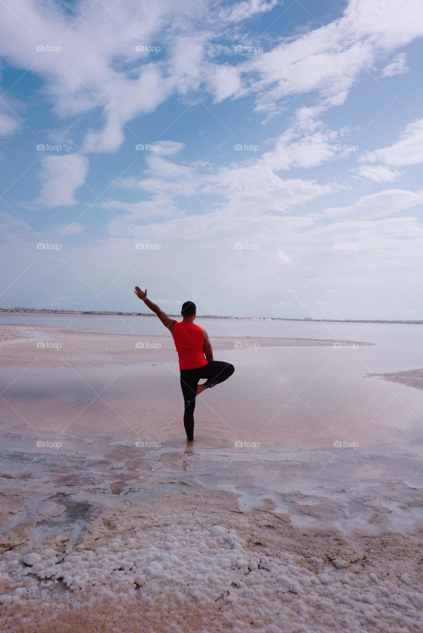 Lagoon#sky#clouds#human