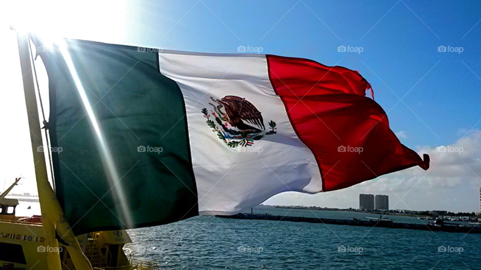 the mexican flag