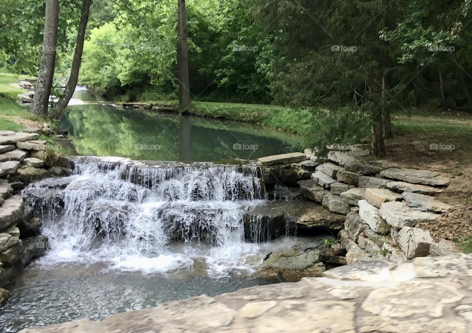 Wooded Waterfall 