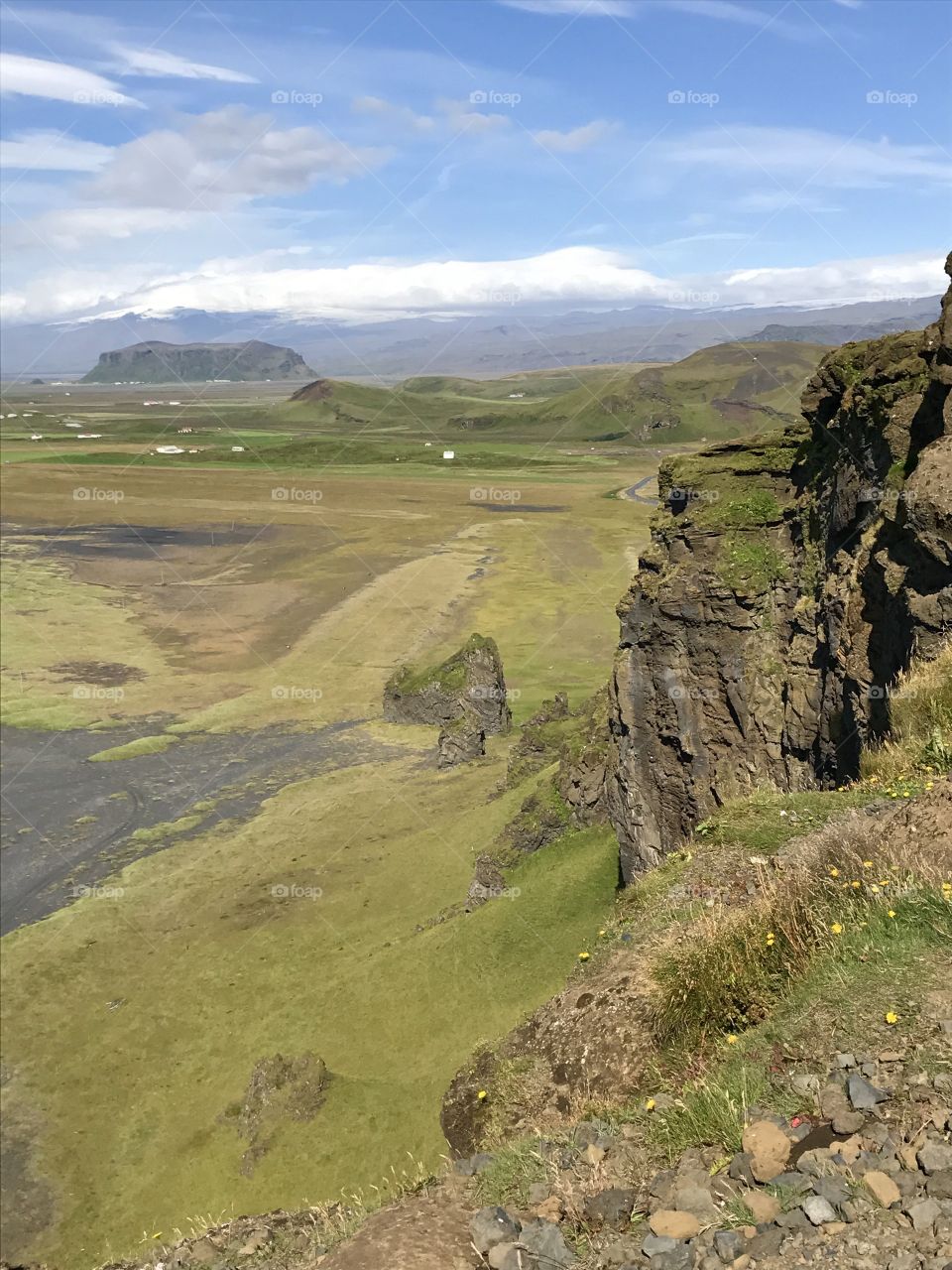 Cliff in Iceland 