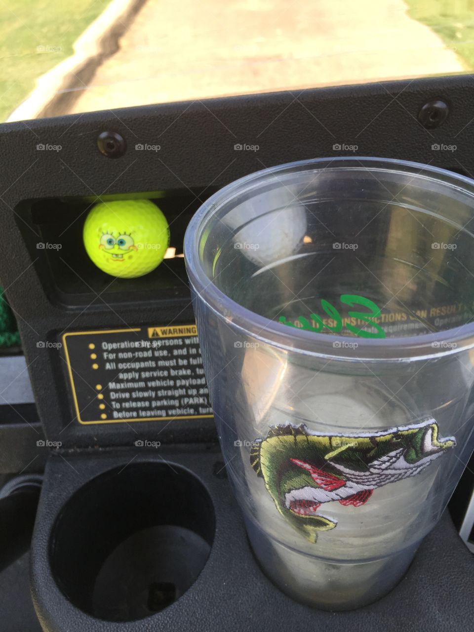 Golfing Fun. Nothing like finding a cute golf ball with a cartoon face on it 