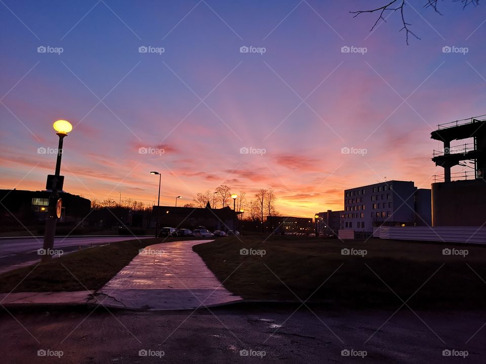 Sunrise in French university