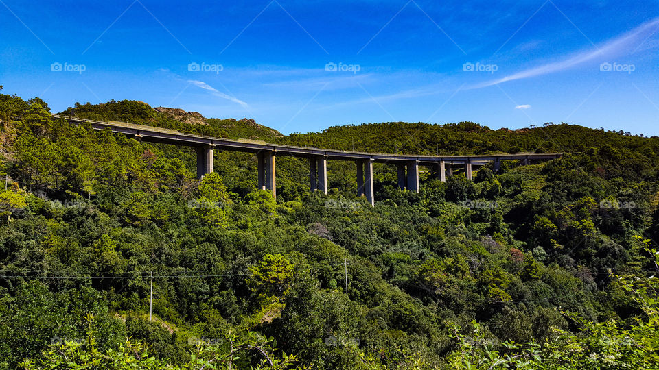 Bridge in Deiva marina in Italy