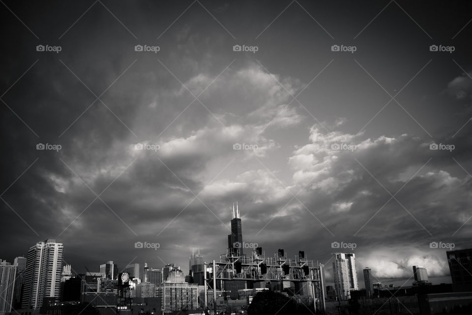 Intense Clouds. Shot taken from the West Loop.  Such a beautiful city!
