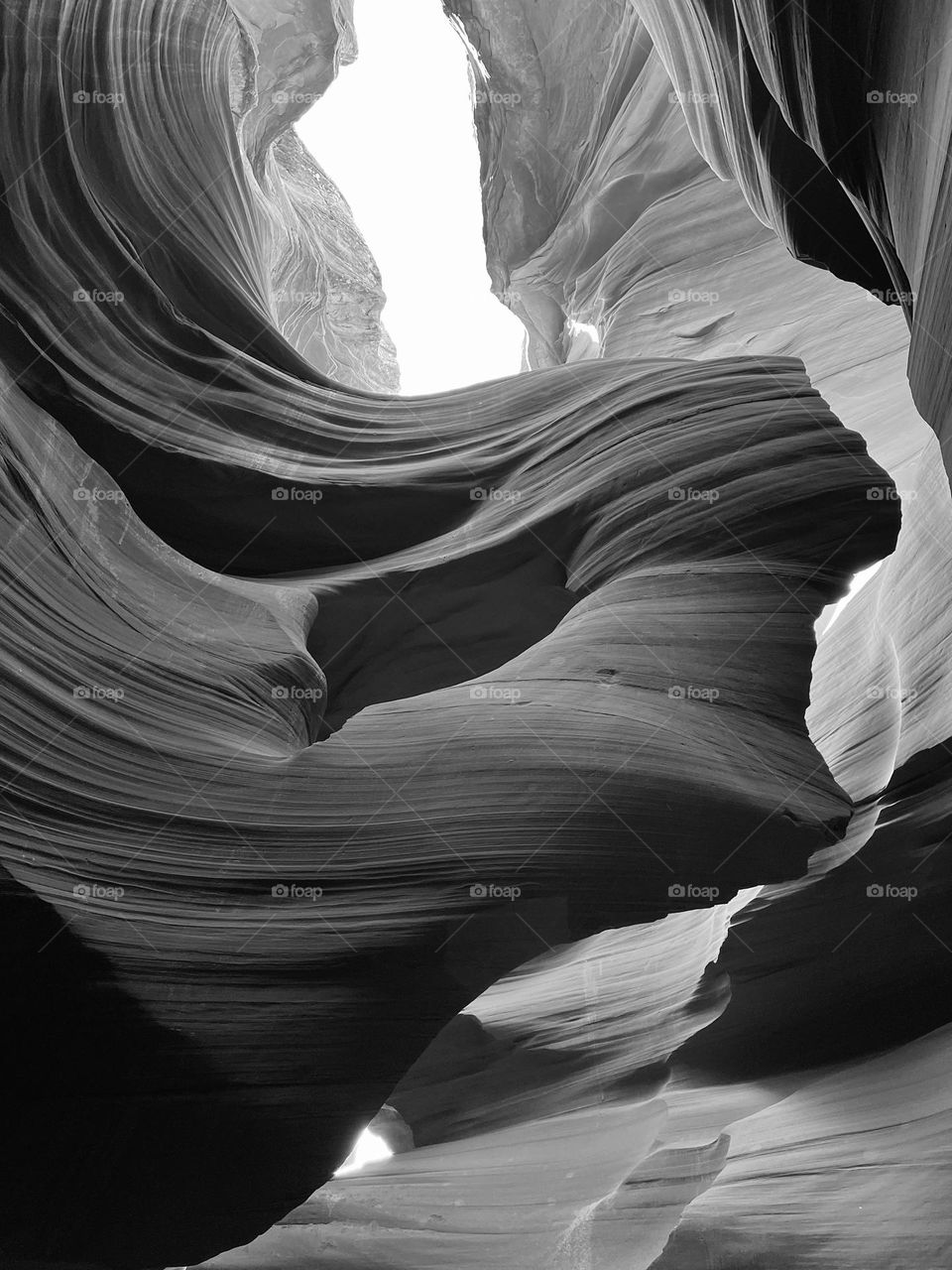 Girl in the wind -  lower antelope canyon