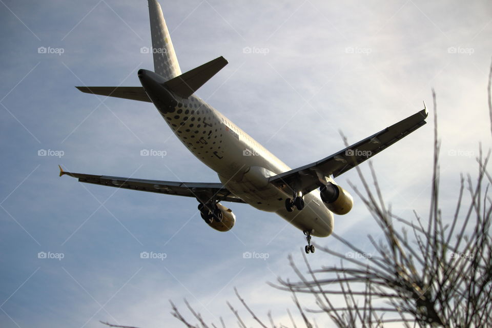 Plane arriving