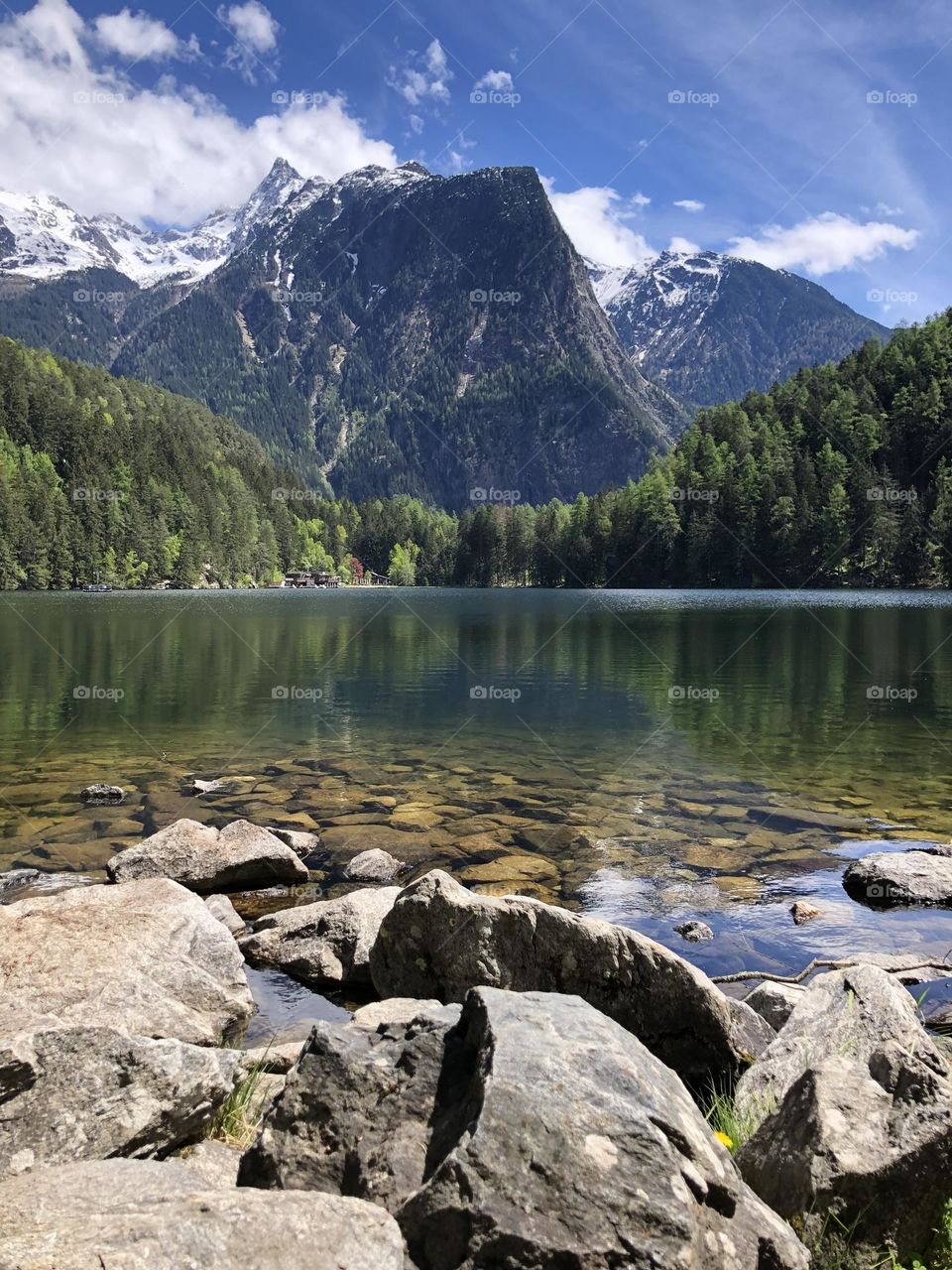 Beautiful Mountain Lake , Austrian Alps