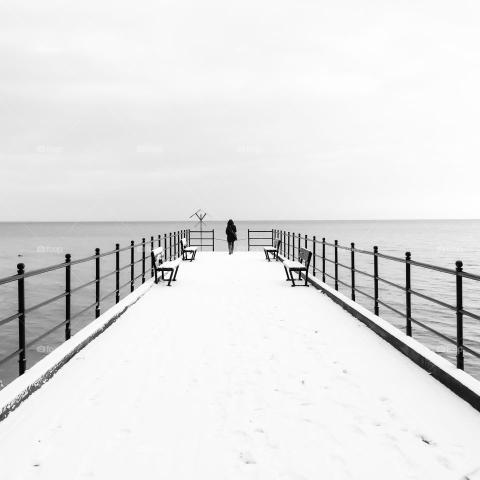 Beach, Ocean, Sea, Water, Pier