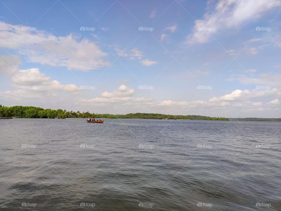 Back waters in Kerala, India